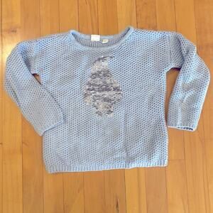 Gap girls penguin sequin sweater